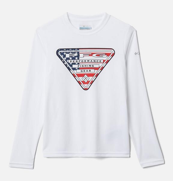 Columbia PFG Terminal Tackle Shirts Girls White USA (US1597851)